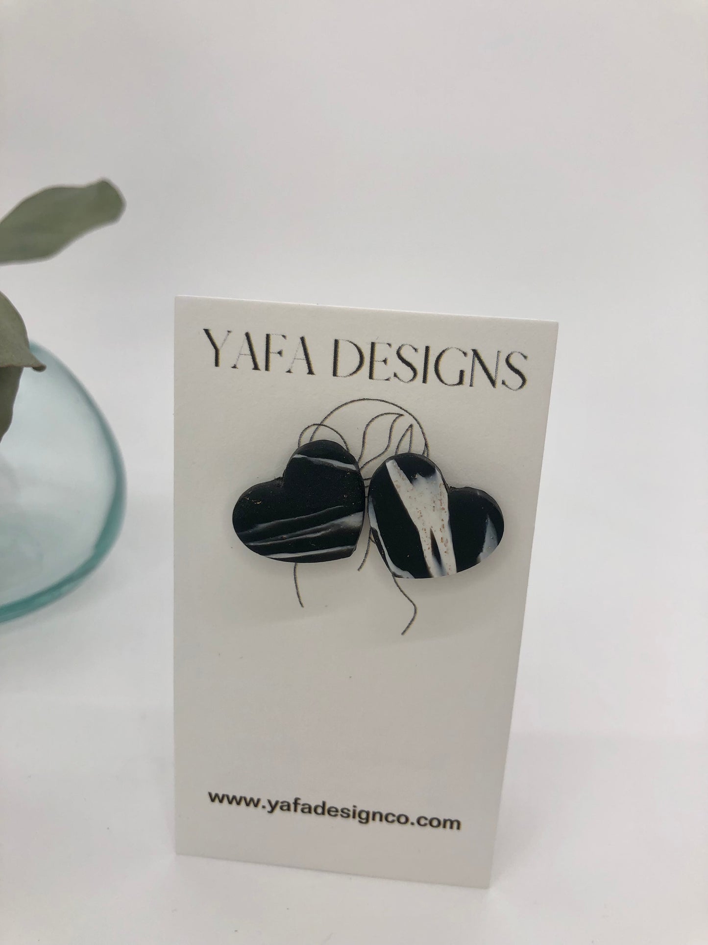 Heart studs