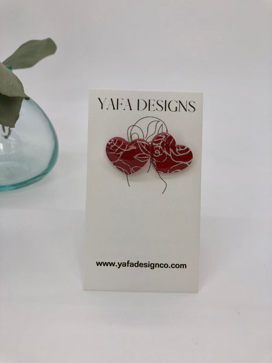 Heart studs